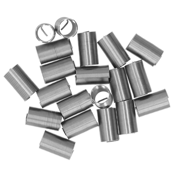 20 stk Gevindreparation M14 x 1,25 Spiral Circle Insert Reducer Møtrik Gevind Expand Socket Set3D