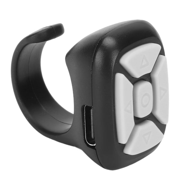 Bluetooth Fjärrkontroll Page Turner Mobiltelefon Bluetooth Ring Fjärrkontroll för Iphone Smartphones Tabletter Svart