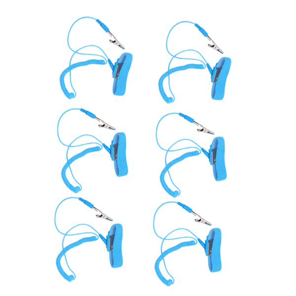 10 stk PU antistatisk håndledsrem Elastisk Justerbar Elektrostatisk Armbånd Armbånd ESD-forsyninger