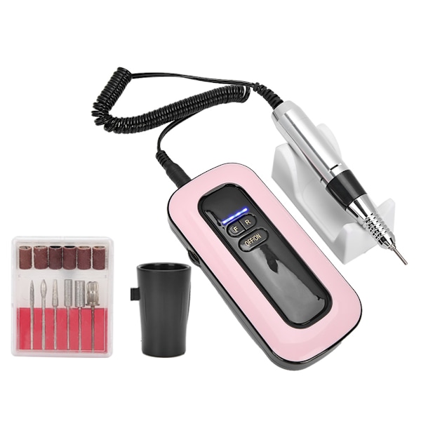 35000RPM Professionell elektrisk nagelborrmaskin nagelkonstborr set manikyrverktyg EU-kontakt 110~240V