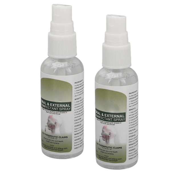 2st oral spray 60ml tandköttsreparation Lindra torr kliande mun Minska dålig andedräkt Munspray