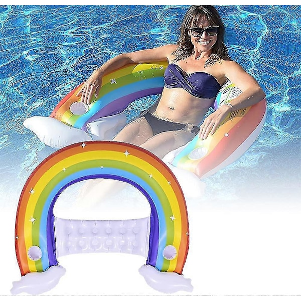 Flytande Poolstol, Uppblåsbar Poolmadrass, Vattenhängmatta Fällbar Flytande Stol, Uppblåsbar Pool Flytande Stol, Multifunktionell Flytande Hängmatta, Lätt