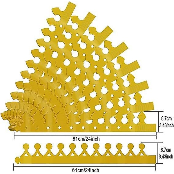 Guld papir krone festhattesæt til fødselsdag, baby shower og fotorekvisitter (2 stilarter, 28 stykker)