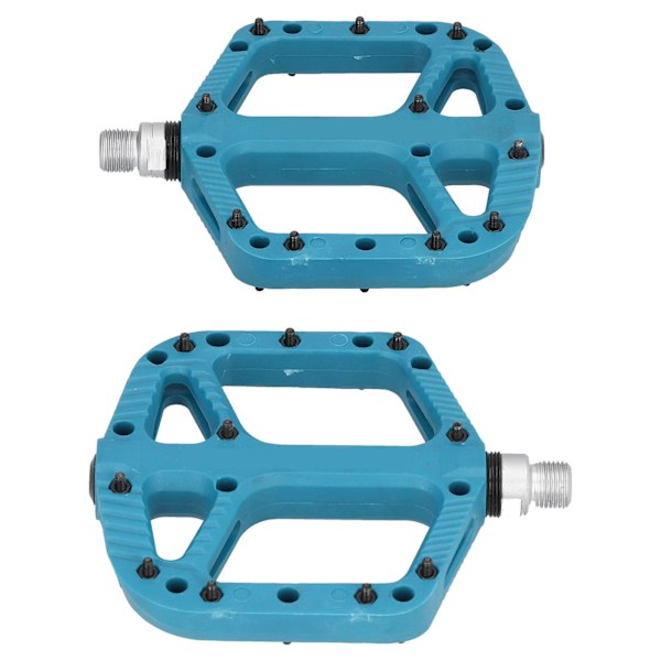 Sykkel forsterket nylon bred komfortabel høyhastighetslagerpedal sykkeltilbehør blå