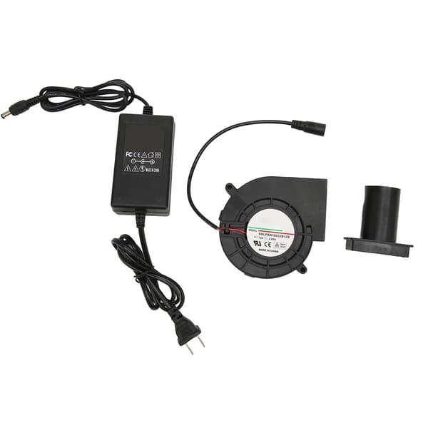 97x97mm Mini Blåservifte DC 12V Blåservifte med Hastighetskontroll for Mottaker DVR for Xbox Modemkjøling US Plug 100‑240V