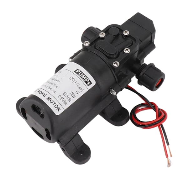 FL 3312 Membranpumpe 12V 6A 72W 6L Tryk Selvansugende Vandpumpe til RV Have Båd Marine Landbrug