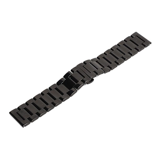 Rustfrit stål Quick Release Urrem Udskiftning af urrem 24MM Sort