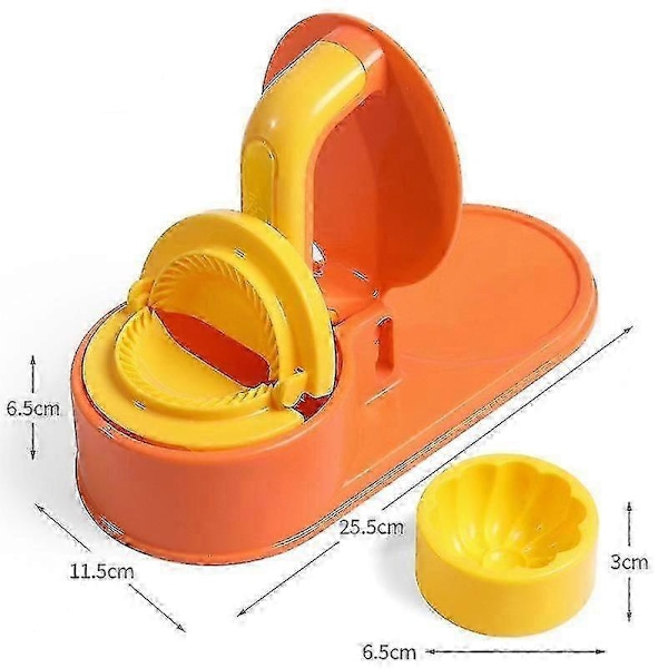 3 i 1 Køkken Dumpling Form Pressemaskine Orange
