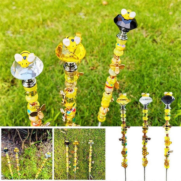 Bee Light Catcher Puutarhan Koristeelliset Seipäät C