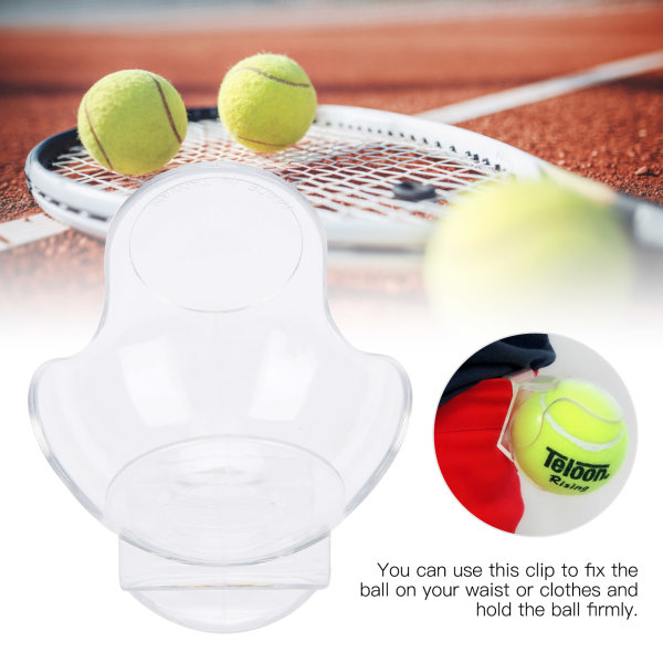 Tennisbollklämma Träningsutrustning ABS Tennisboll midjeklämma SporttillbehörTransparent
