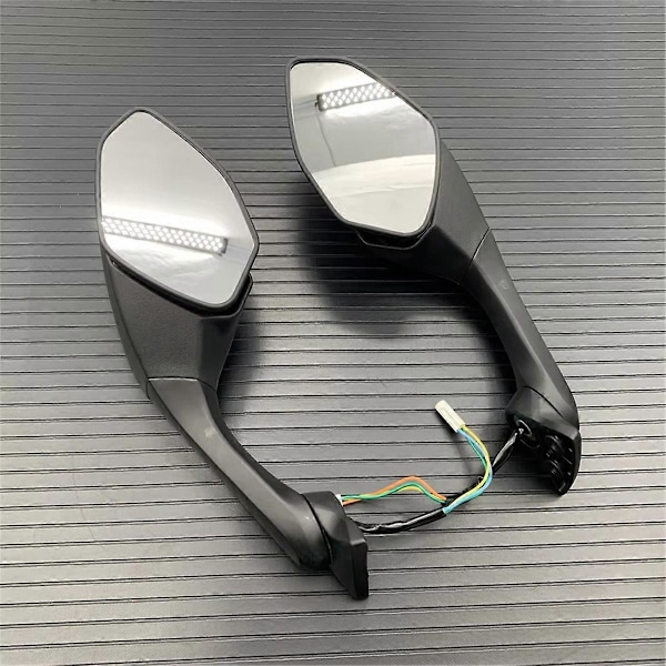 Vikbara LED Blinkers Backspeglar för Yamaha YZF R6 YZF-R6 Som Visat