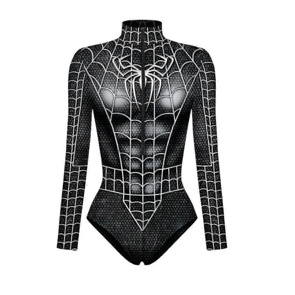 Spiderman-body för kvinnor, Halloween Spider-cosplaydräkt style 1 M