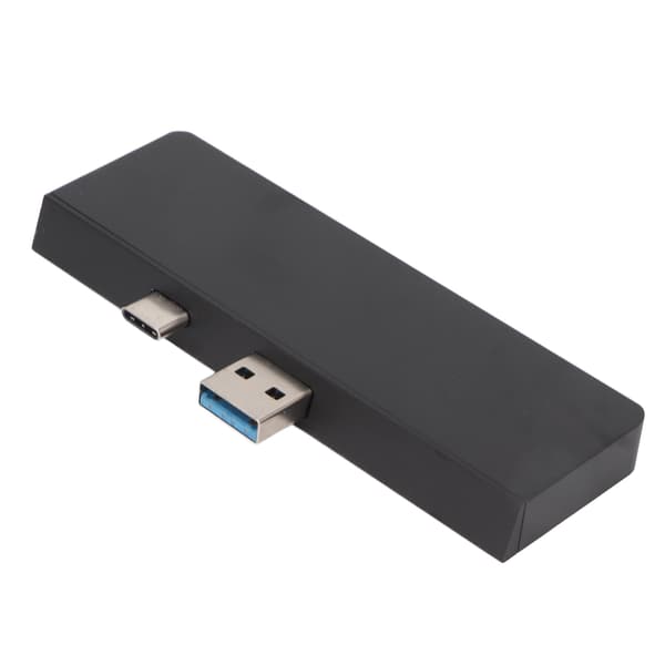 USB C Hub 4K HD multimediegrænseflade dataoverførsel dobbelte USB3.0-porte 5 i 2 USB C Hub til Surface Pro 7 sort