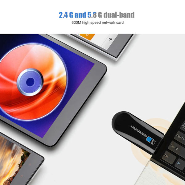 W67S USB-nätverkskort trådlös WIFI-adapter kompatibel med Bluetooth 4.0 för datoranslutning