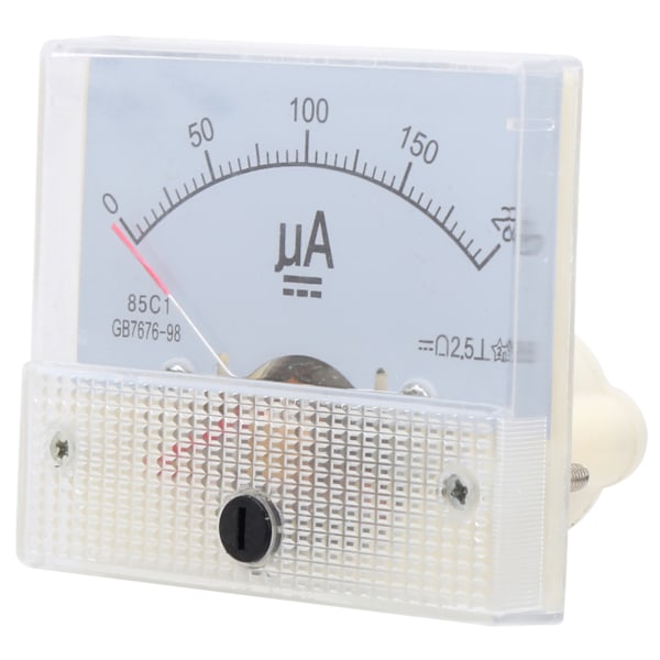 85C1 DC 0~200UA Pointer Current Meter HighPrecision Amperemeter Analog Panel Strömmätare