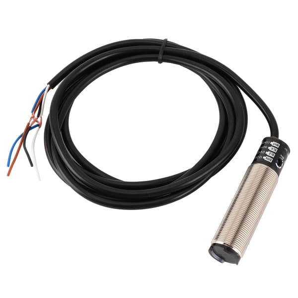 BERM Fotoelektrisk Afbryder Sensor Diffus Reflektion Cylindrisk 4-leder Strømstyring 12-24VDC (BR400DDTP)