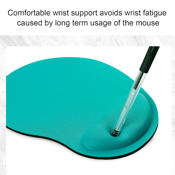 Håndleddsstøtte Musematte Blågrønn Ergonomisk støtte Myk Komfortabel musehåndleddspute for hjemmekontorspill Blågrønn