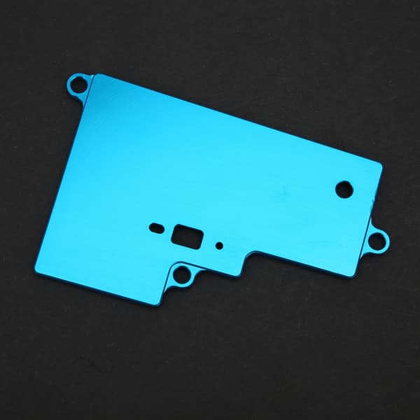 Passer for HSP 1/10 RC Oljebil 94108 Batterideksel i Aluminiumslegering Blå