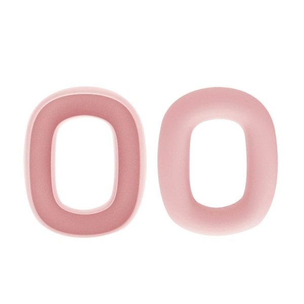 Erstatnings silikon øreputer for Airpods Max, putetrekk, hodetelefonputer, øreklokker, beskyttelsesetui, headset tilbehør A-rosa