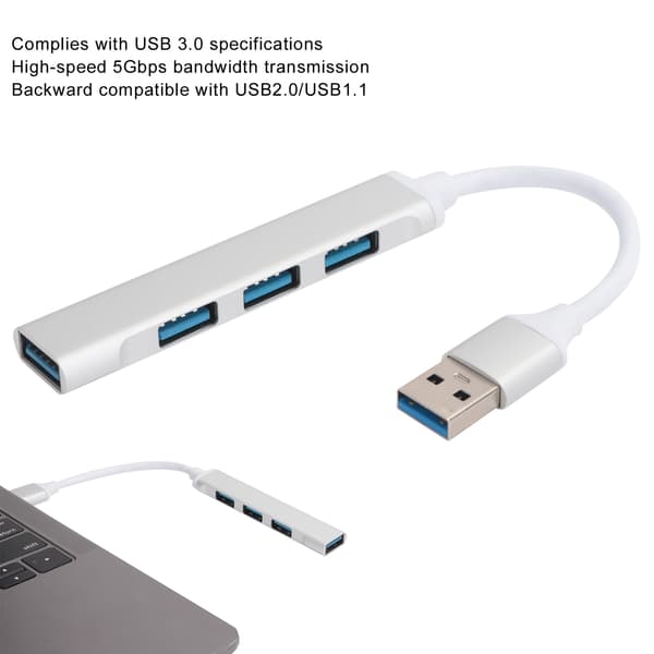 Erittäin nopea 4-porttinen USB 3.0 -keskitinsovitin