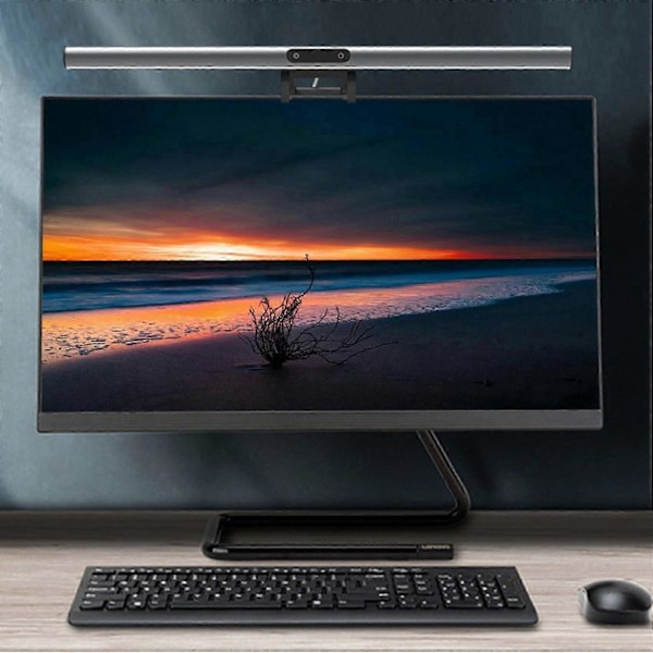 1080P HD Webkamera Kontakt med Mikrofon Justerbar 3 Fargetemperatur Øyebeskyttelse Lysskjerm