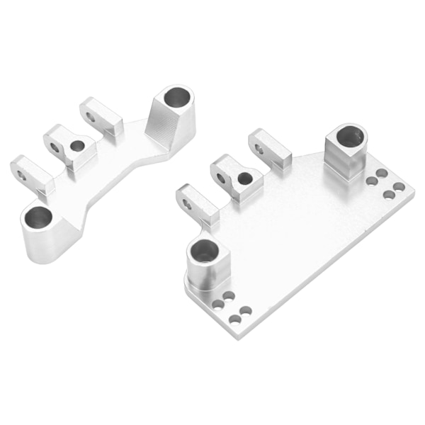 RC-bilservolinkbeslag i aluminiumlegering, forreste og bageste trækstangssokkel til MN86K MN86KS MN86 MN86S 1/12 RC-seriebiler, sølv