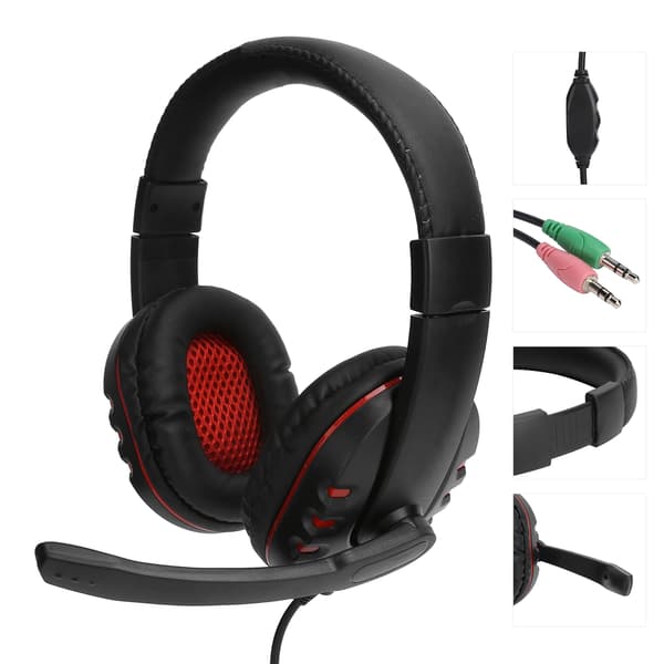 Kablet hovedtelefon med 40MM højttaler Computer Gaming Headset A7 til hjemmeinternetbar