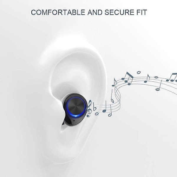 Aidot langattomat Bluetooth 5.0 -nappikuulokkeet latauskotelolla, Mini HD Stereo -ääni, melua vaimentavat in-ear -kuulokkeet