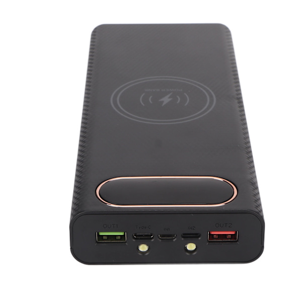 8x21700 case power Pikalataus 22,5 W DIY Power Bank Box 15 W langaton lataus 21700 akkukotelo musta