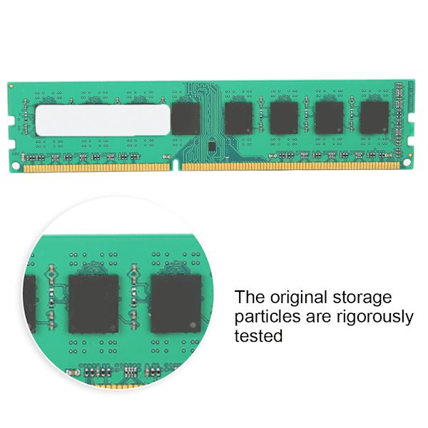 Yvonne DDR3-minnemodul, bredt kompatibel med stasjonære PC-er, 8 GB, høy stabilitet, 1600 MHz, 1,5 V