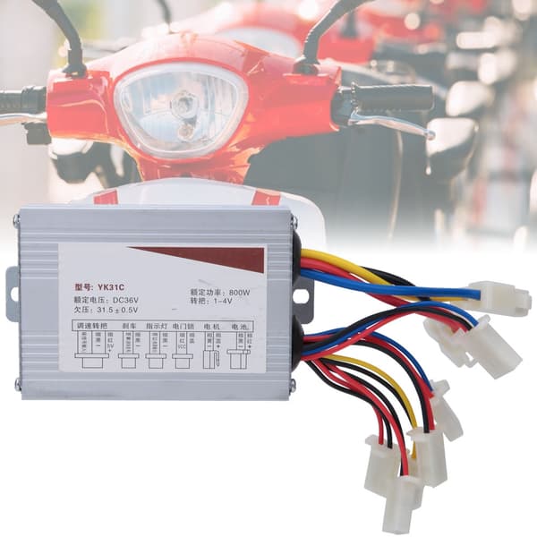 36V 800W Elektrisk Borstmotorstyrenhet DC Motor Hastighetskontroll för Elektrisk Trehjuling Scooter