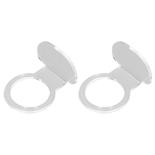 2 stk. Liten Ballstativ Akryl Robust Holdbar Høy Stabilitet Sportsball Displaystativ for Tennis Softball Baseball Transparent