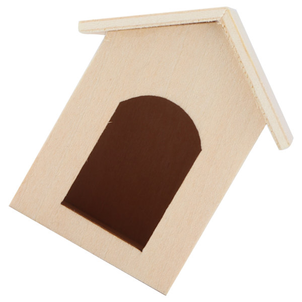 1:12 Dockhus Trähundhus Simulerad Miniatyr Kennelmodell Lekleksakstillbehör Enfärgad Kennel