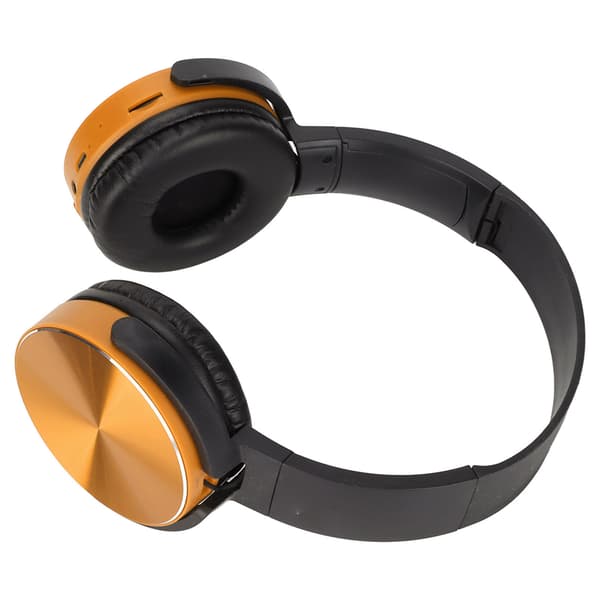 450BT Bluetooth-headset Subwoofer Justerbart Multifunktionelt Trådløst Kort Gaming Headset til Spil Guld
