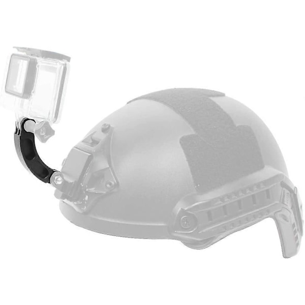 Böjd Svängarmsfäste i Aluminiumlegering för GoPro Hero 4 5 6 7 8 9 Black Silver Session, AKASO/Campark/YI och Andra Kameror