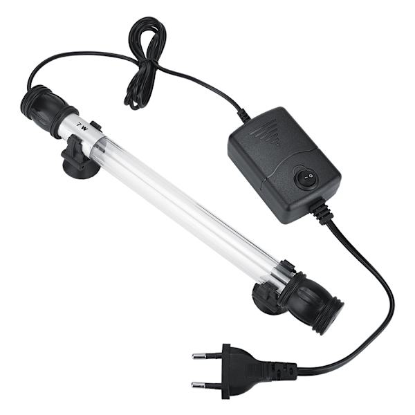 Nedsænkelig UV-lyssterilisator Vandtæt Ren Grøn Algerlampe til Akvarium Fisketank (7W)