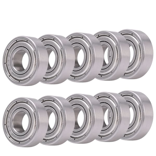 10 stk. Miniaturelejer Rustfrit stål Rulleværktøj til decelerationsenhed S698ZZ 19x8x6mm