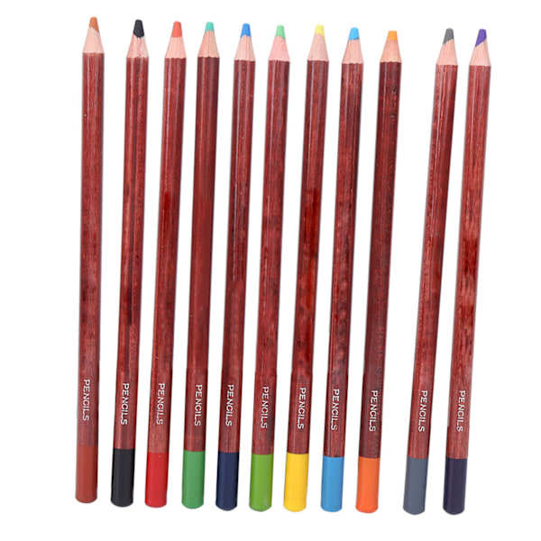 12Pcs Pastel Pencils Wooden Rod Professional Sketching Painting Tool Art Supplies Landscape Color