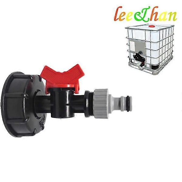 1000 litran IBC-vesisäiliö S60x6-adapteriventtiilillä ja 3/4 (vain hana) c5 -CHSZ
