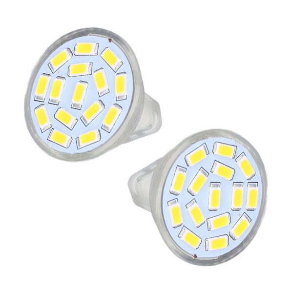 2st glödlampa LED MR11 12V 3W Keramisk bas Ultraviolett fri synskyddslampa för sovrum Vardagsrum Vitt ljus 6000K