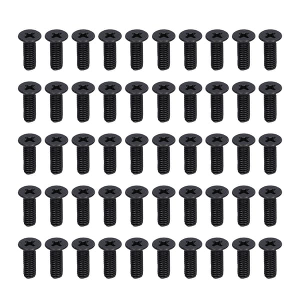 50 stk. undersænket skrue flad kryds M4 A2‑70 forbindelsesdel til reparationsvedligeholdelse M4x12
