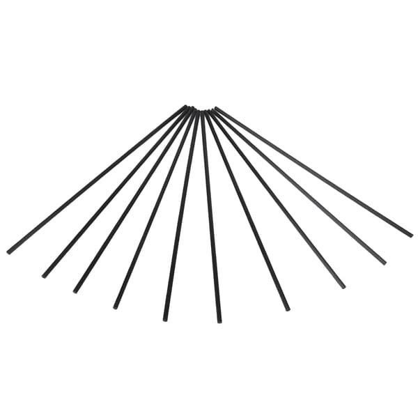 10 stk. tre-diffuserklistremerke 9,8 tommer aroma-diffusererstatningspinne for yoga-meditasjon svart