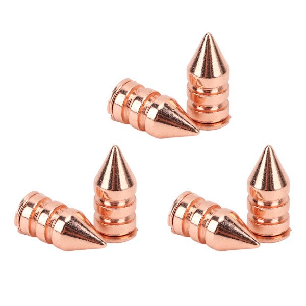 Vaatteet Piikkarit Ruusukulta Kaksikerroksiset kuusikulmio messinkikartio piikit Tee itse käsintehty punk-tyylinen piikkiniitit kenkiin Pakkaus 7x15MM