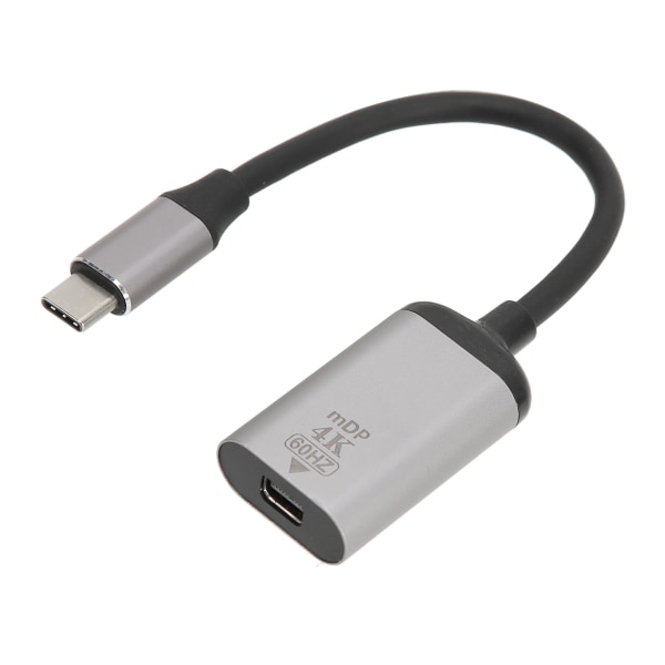 USB C - DisplayPort -sovitin 4K 60 Hz alumiiniseoksesta Plug and Play USB C - Mini DP -sovitin kannettavalle puhelintabletille