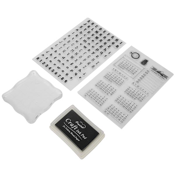 Transparent Clear Silikonstämpel DIY Hand Account Scrapbook Fotoalbum Dekorativ Kalender