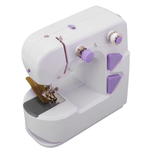 Mini symaskine Bærbar Hjem Elektrisk Micro Mini Desktop Symaskine 100‑240V til små projekter Hurtige reparationer EU-stik