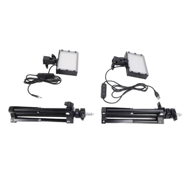 LED-fyldlys dæmpbart 6000K USB LED-videolys med justerbart stativ til konferenceopkald, streaming, videofotografering