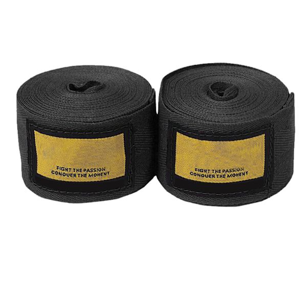 2 stk. boksebandage sports kickboxing håndbind Thai boksning kampbandage handsker beskytter sort