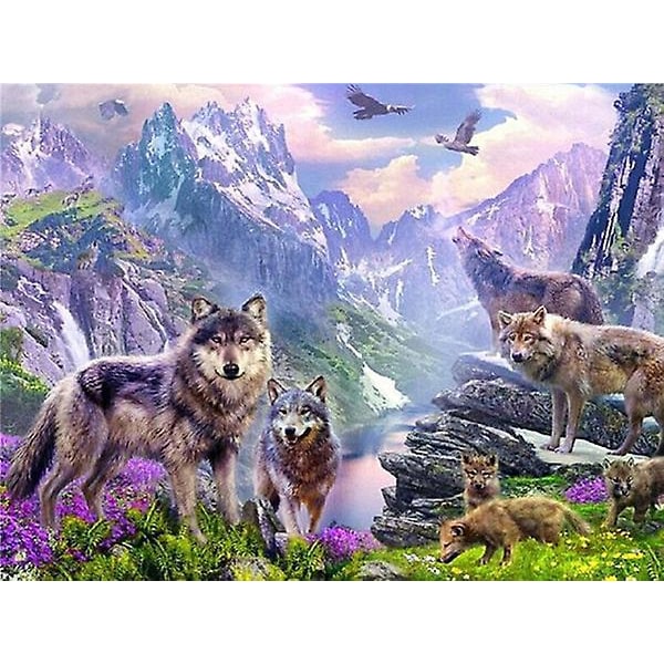 Fantasy Diamond Art Kit - 30x40cm 5D diamond painting aikuisille ja lapsille - Seinäkoristelu Diamond tekojalokivi kristalliristipisto