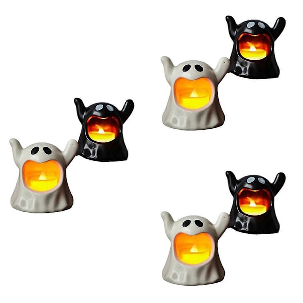 Halloween Spøkelsesdekor Batteridrevne LED-lys Flammehemmende Lys